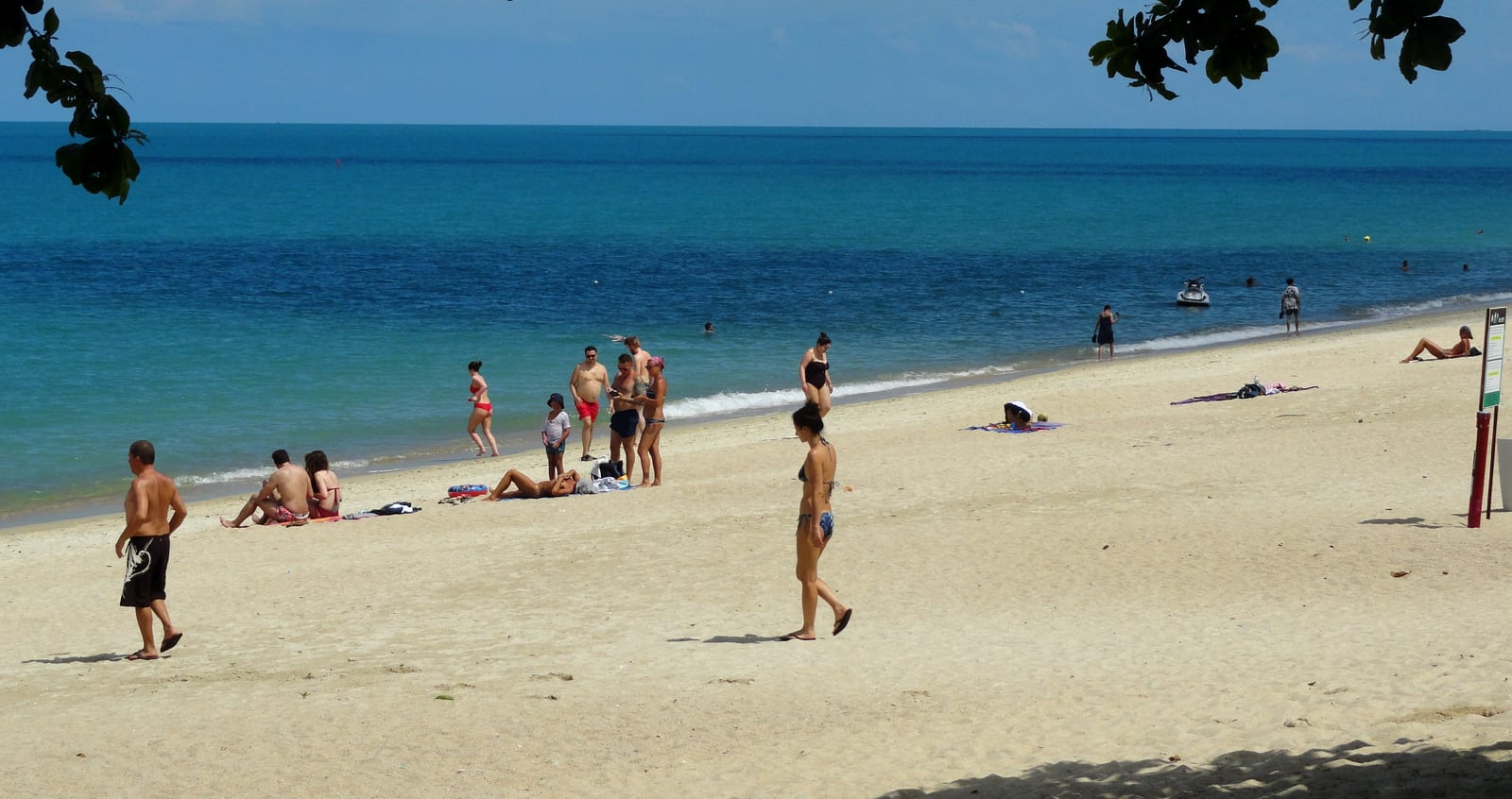 Lamai - scooter rental area in Koh Samui